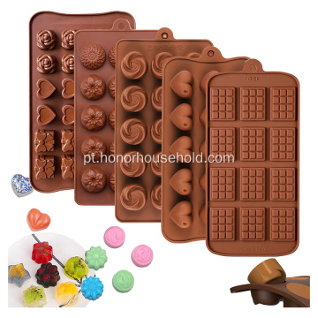 Molde de bolo de chocolate de silicone